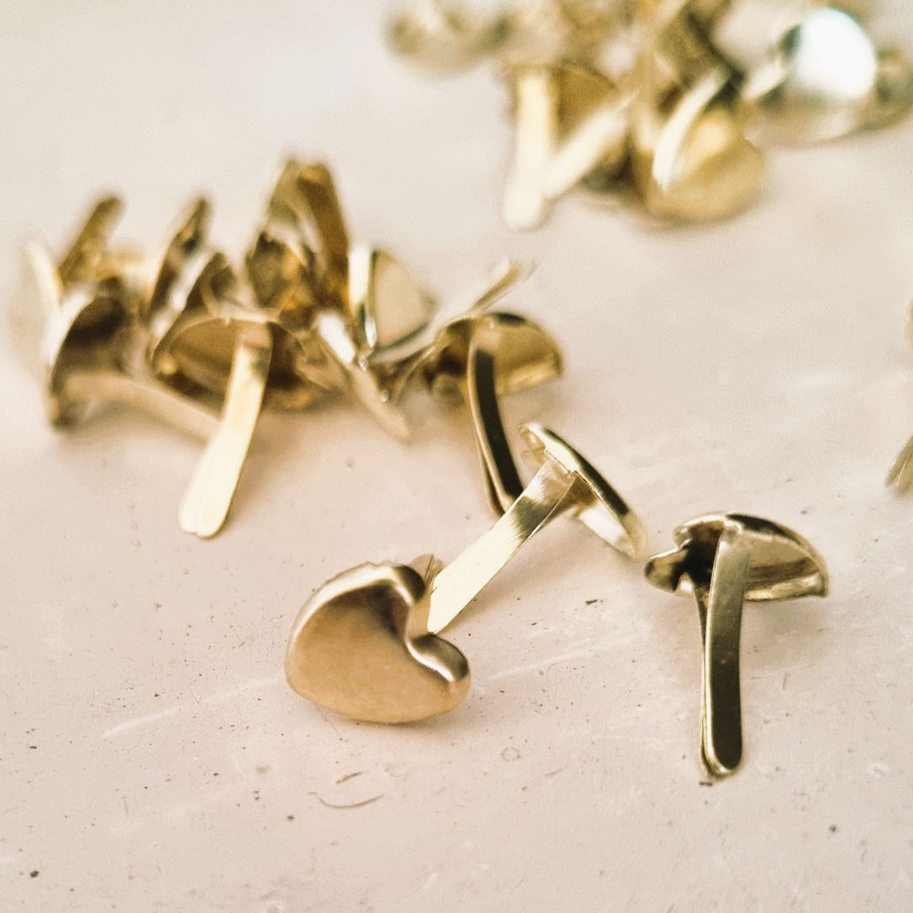 Hartjes splitpen | goud | 9 mm