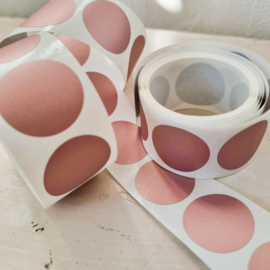 Krasstickers | rond | koper | 2,5 cm | vanaf 10 stuks