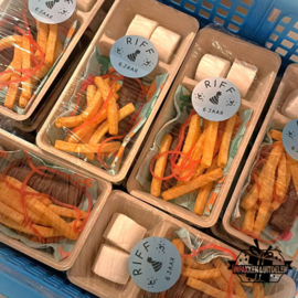 Frietbakje | Patatbakje | van suikerriet | vanaf 10 stuks