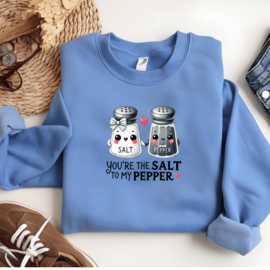 Strijk applicatie | You're the salt to my pepper | in 3 maten