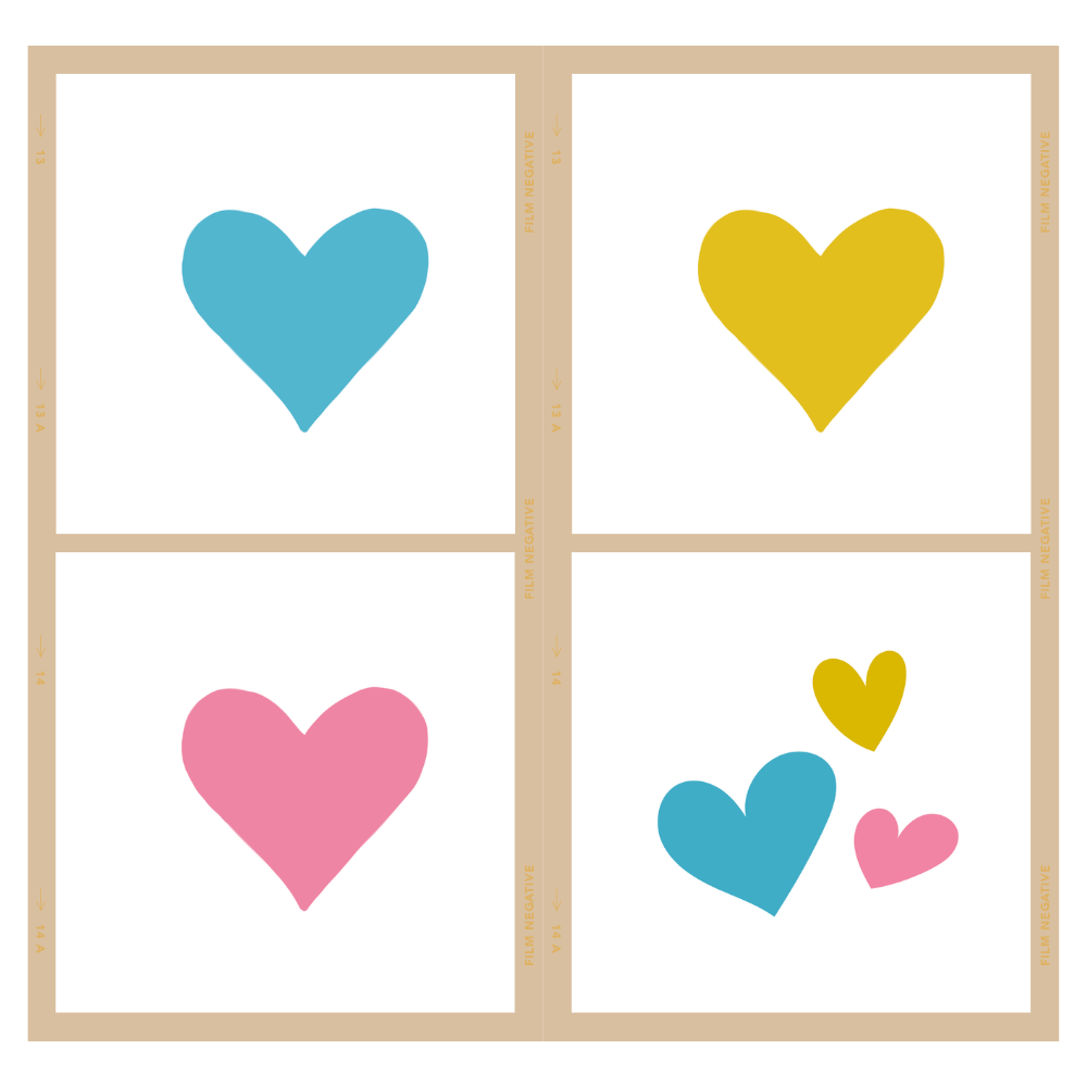 Hartjes stickers