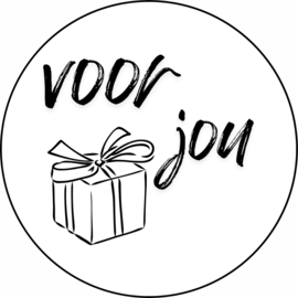 Sinterklaas sticker | voor jou | 5 cm | div. varianten | vanaf 10 stuks