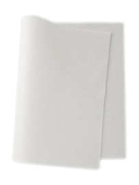 Wit - 100% wolvilt lapje 20 x 30 cm