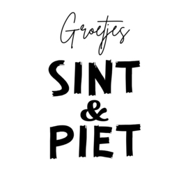 Sinterklaas sticker | groetjes | 5 cm | div. varianten | vanaf 10 stuks