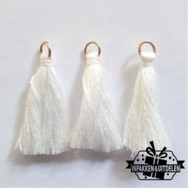 Mini tassels (kwastjes) | wit