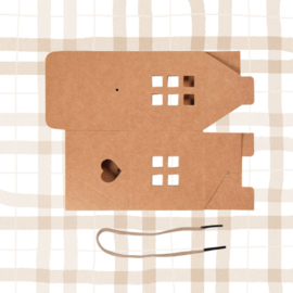 Kartonnen kraft huisjes