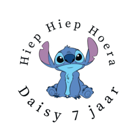 Gepersonaliseerde Stitch Traktatie Stickers - 10 stuks