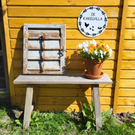 Kippenhok bordje | de kakelvilla | 25 cm dibond | 1 stuks