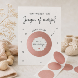 Krasstickers Rond Rosegoud 2,5 cm - 10 stuks