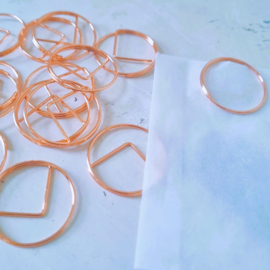 Paperclips | rond | rosegold | 2,5 cm | vanaf 25 stuks