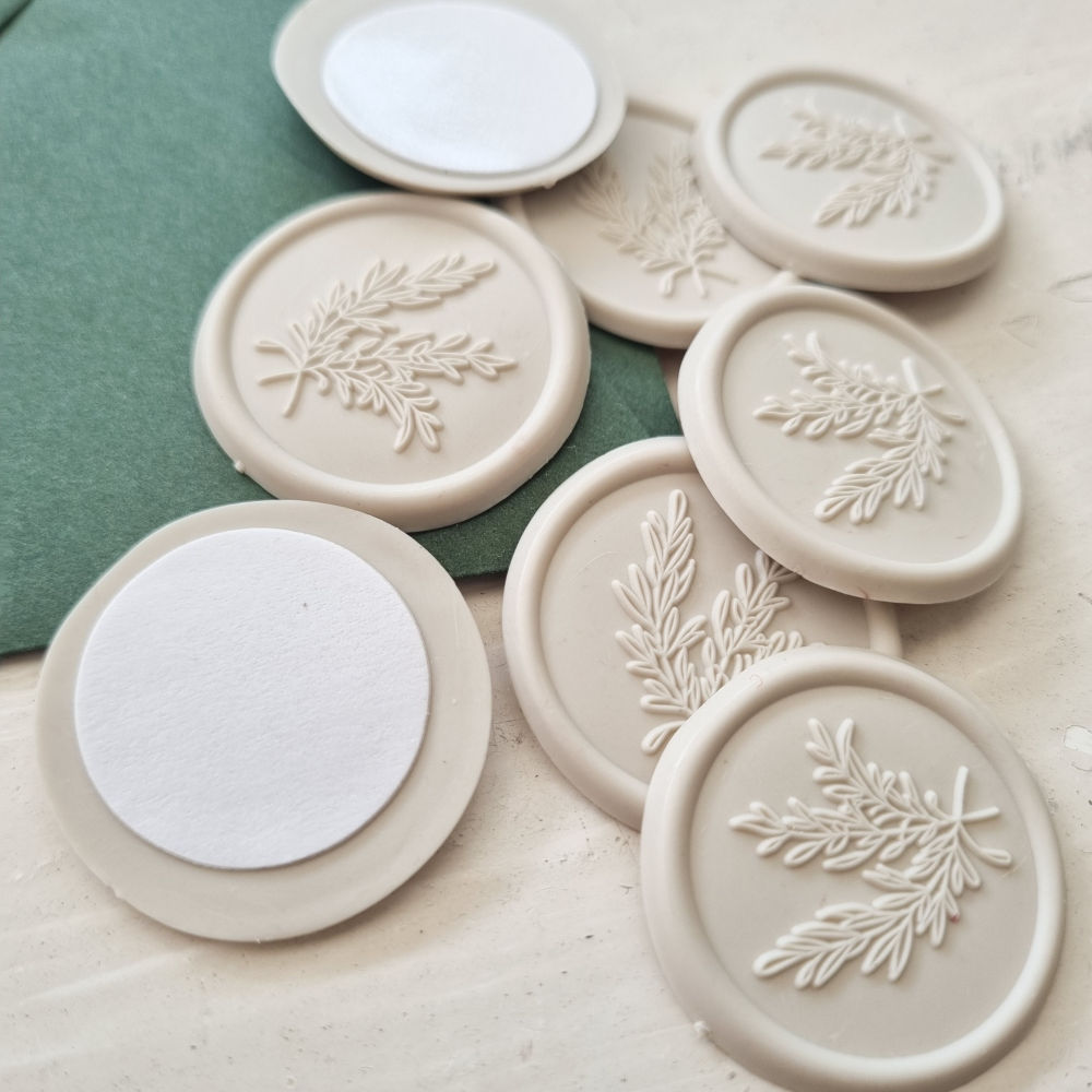 Wax zegel  | naturel | rozemarijn | 25 stuks