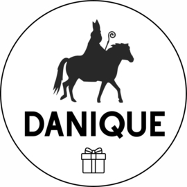 Sinterklaas sticker met naam | 5 cm | div. varianten | vanaf 10 stuks