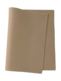 Beige - 100% wolvilt lapje 20 x 30 cm