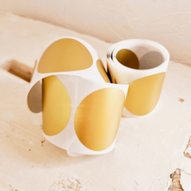 Krasstickers | rond | goud | 5 cm | vanaf 10 stuks