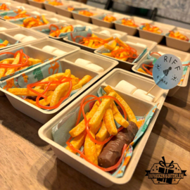Frietbakje | Patatbakje | van suikerriet | vanaf 10 stuks