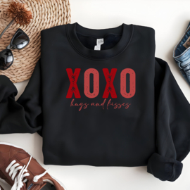 Strijk applicatie | XOXO hugs and kisses | in 2 maten
