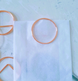 Paperclips | rond | rosegold | 2,5 cm | vanaf 25 stuks