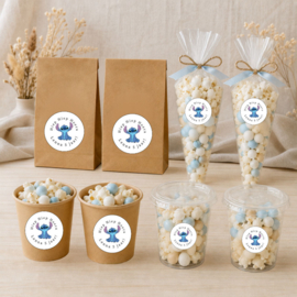 Gepersonaliseerde Stitch Traktatie Stickers - 10 stuks