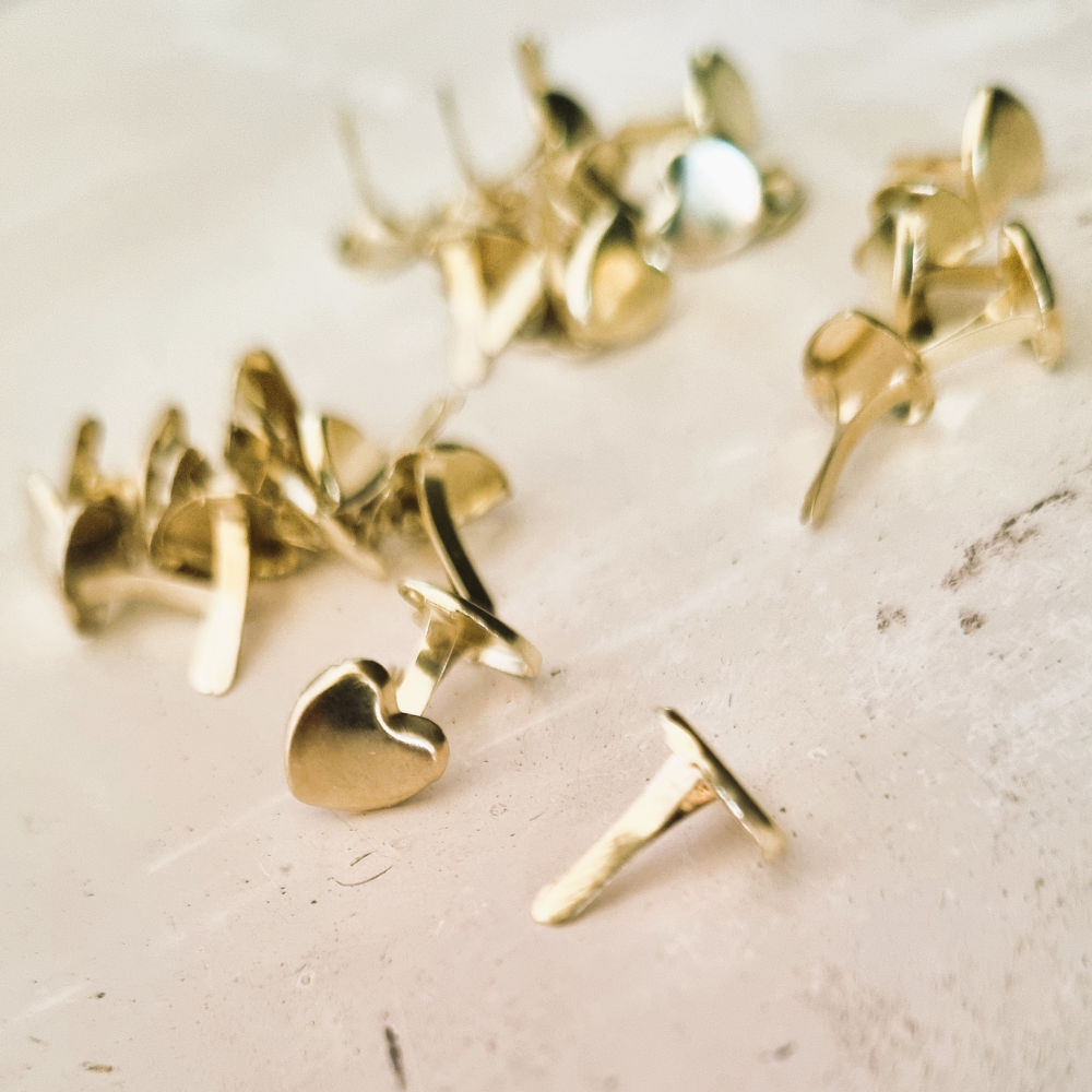 Hartjes splitpen | goud | 9 mm