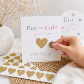 Krasstickers goud hartje 2.5x2.7 cm - 10 stuks