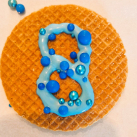 Vrolijke stickers met naam, 5 cm, 10 stuks