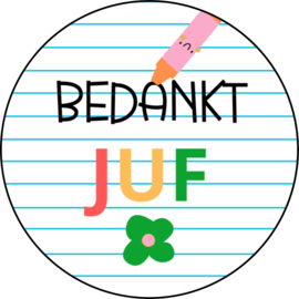 Stickers | Bedankt Juf
