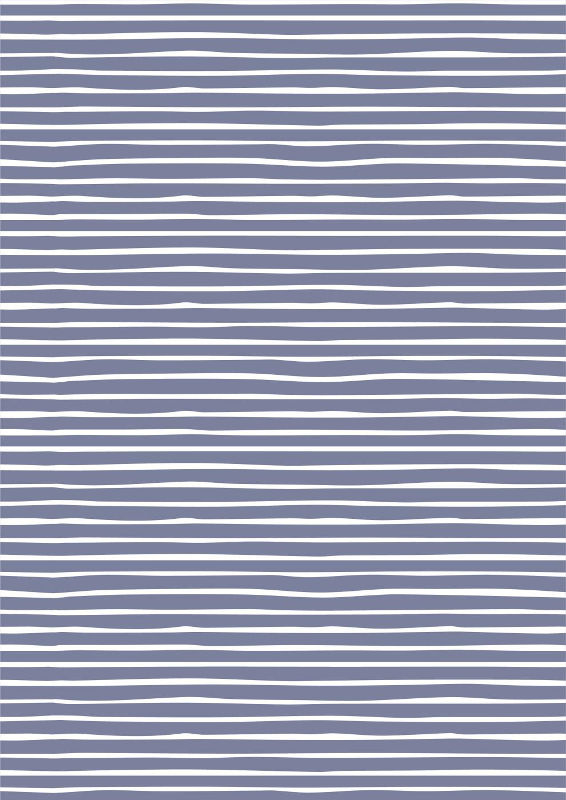 Ib Laursen inpakpapier | Handdraw Stripes Blue | 5 mtr x 50 cm
