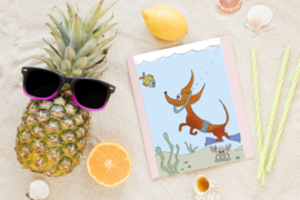 Teckelkaart | Wally de Duiker