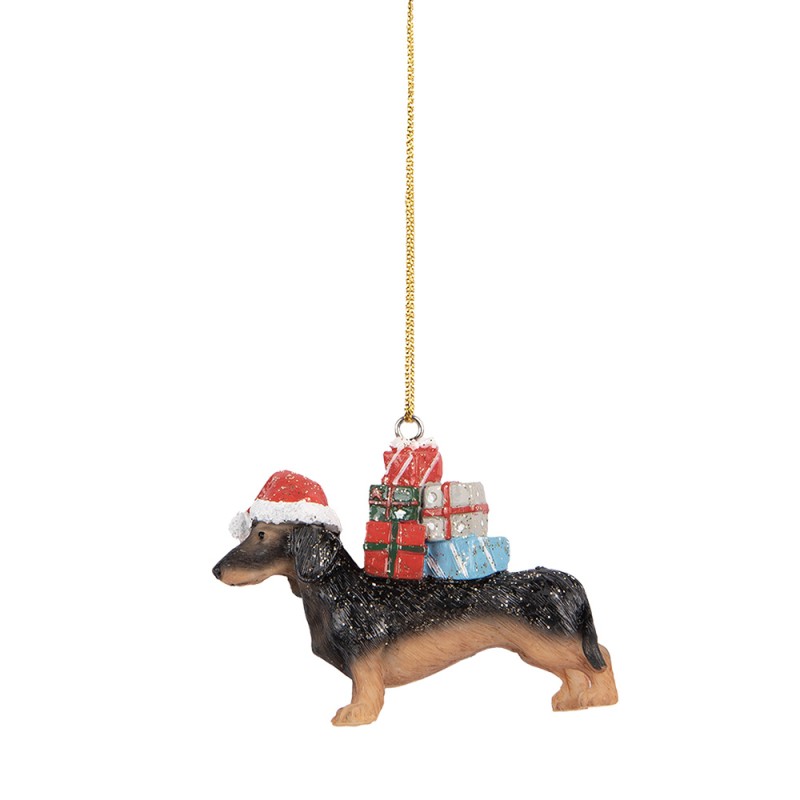 Kerstteckel | Teckel met kadootjes