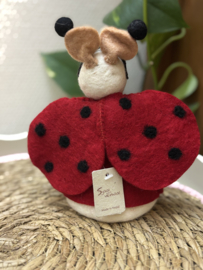 Sjaal met Verhaal | Vilten Lieveheersbeestje Muis