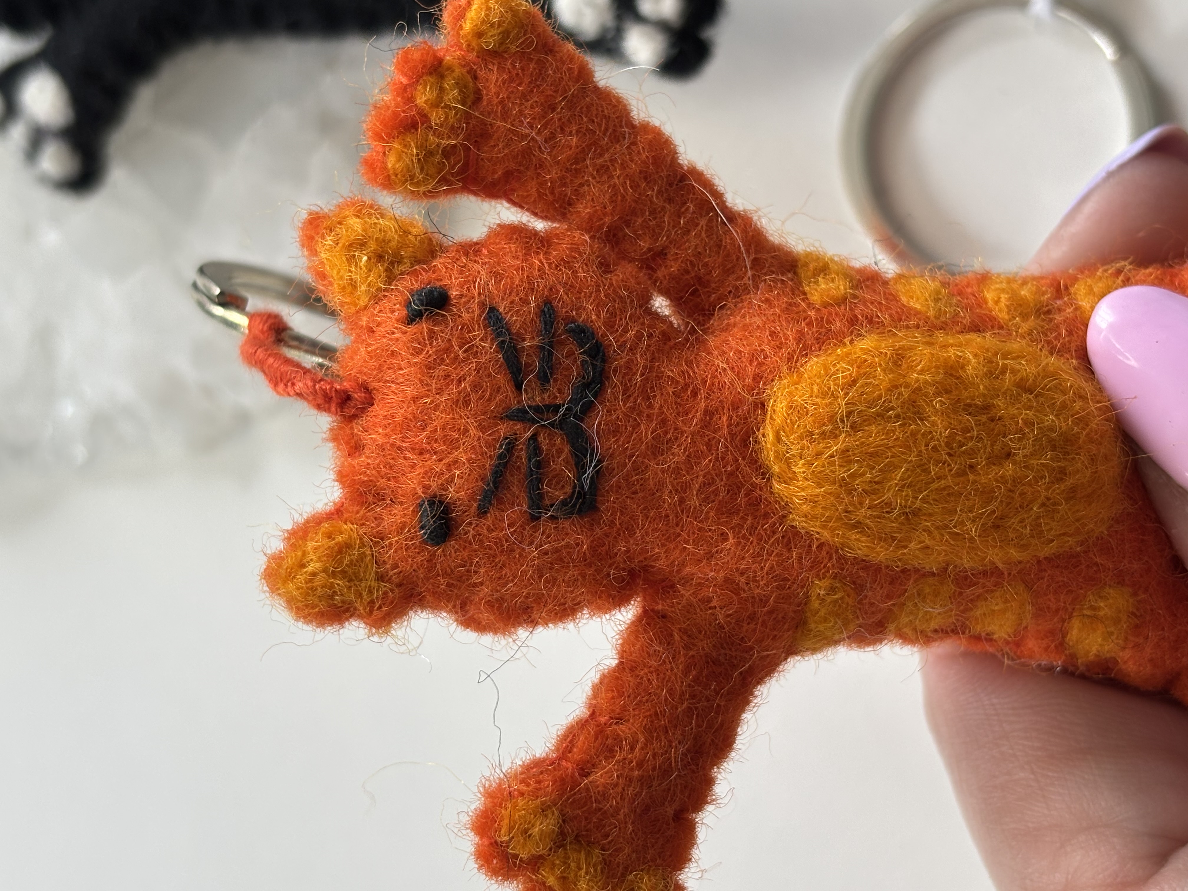 Vilten Sleutelhanger | Rode Kater