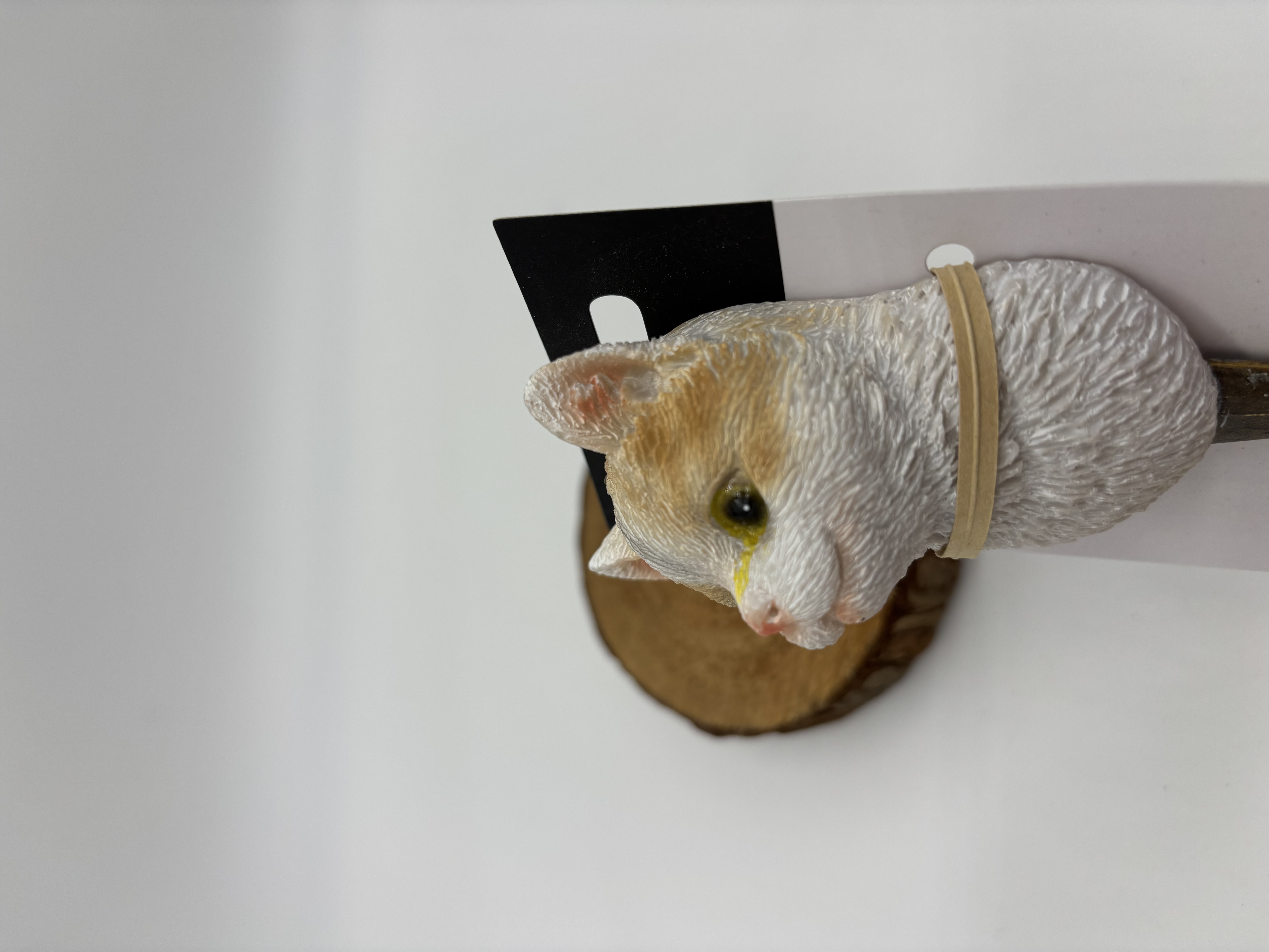 Wandhaak Wit Oranje Kat | Esschert Design