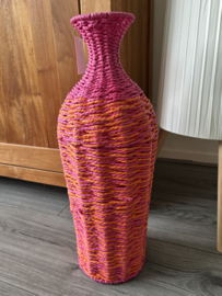 Kleurrijke Vaas | Roze en Oranje | Lauck en de Koning