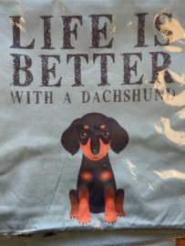 Kussenhoes | Life is better with a dachshund