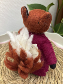 Sjaal met Verhaal | Vos | Burgundy