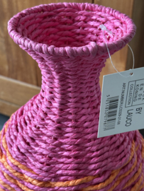 Kleurrijke Vaas | Roze en Oranje | Lauck en de Koning