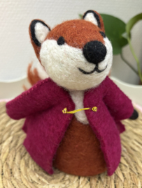 Sjaal met Verhaal | Vos | Burgundy