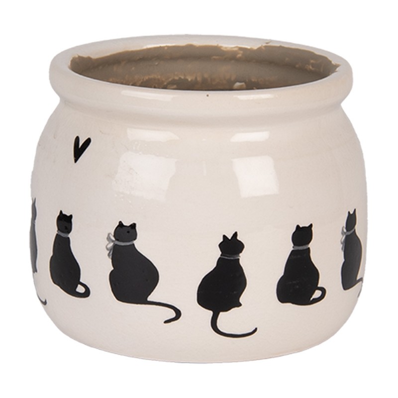 Bloempotje Katten | Clayre & Eef | 12x10 cm