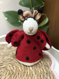 Sjaal met Verhaal | Vilten Lieveheersbeestje Muis