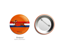 Oranje Button | Love Teckels