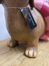 Decoratie | Teckel Larry met Zwemband en Zonnebril