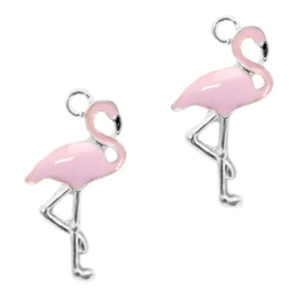 Bedeltjes | Flamingo (2 stuks)