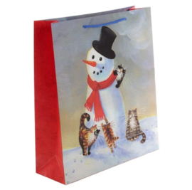 Cadeautas XL | Sneeuwpop en Poesjes