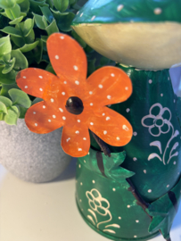 Decoratie | Kikker met bloem