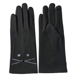 Dames Handschoenen Kat | Grijs