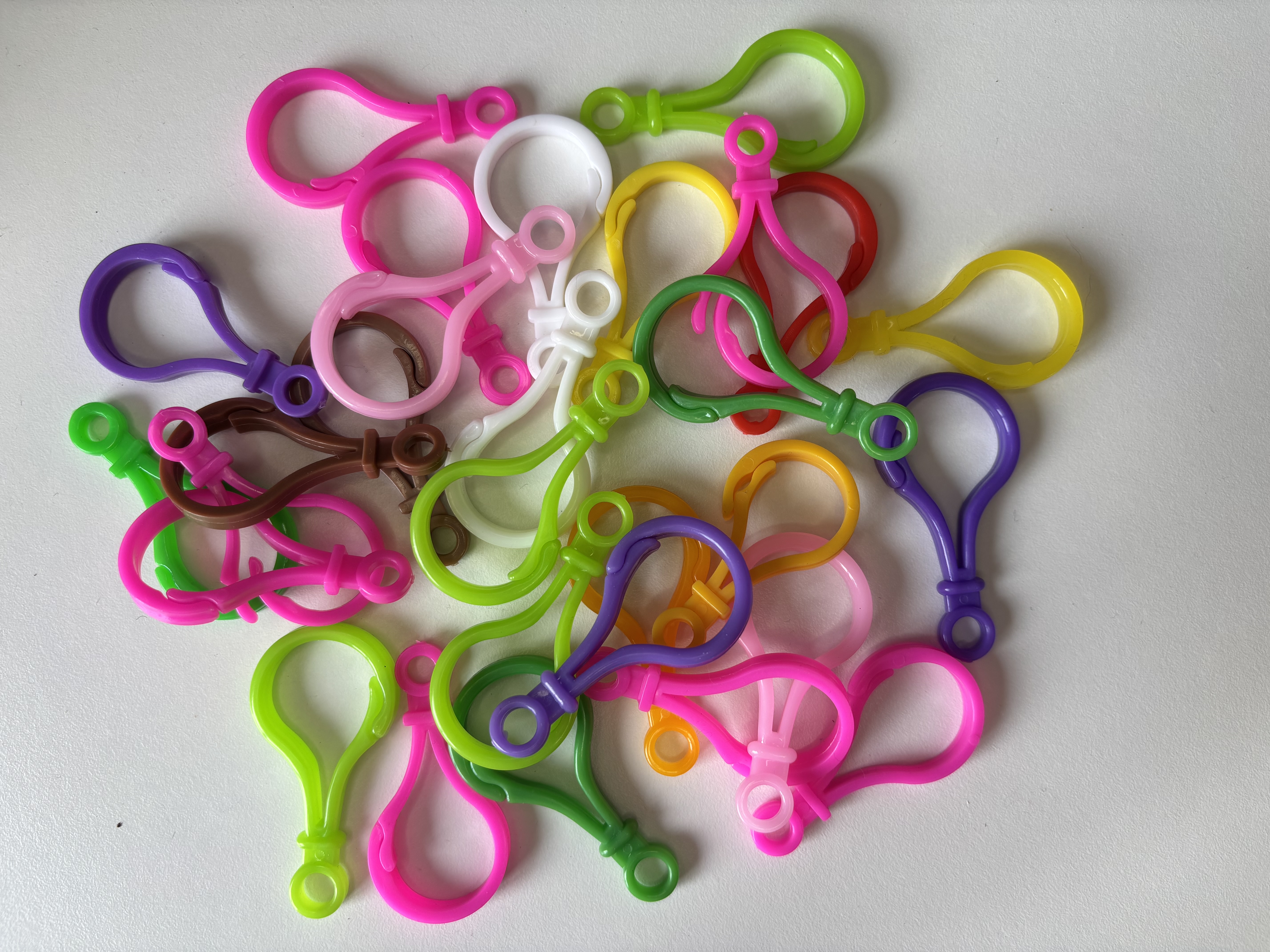 6 acryl sleutelclips