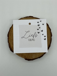 Cadeaulabel | Liefs van mij