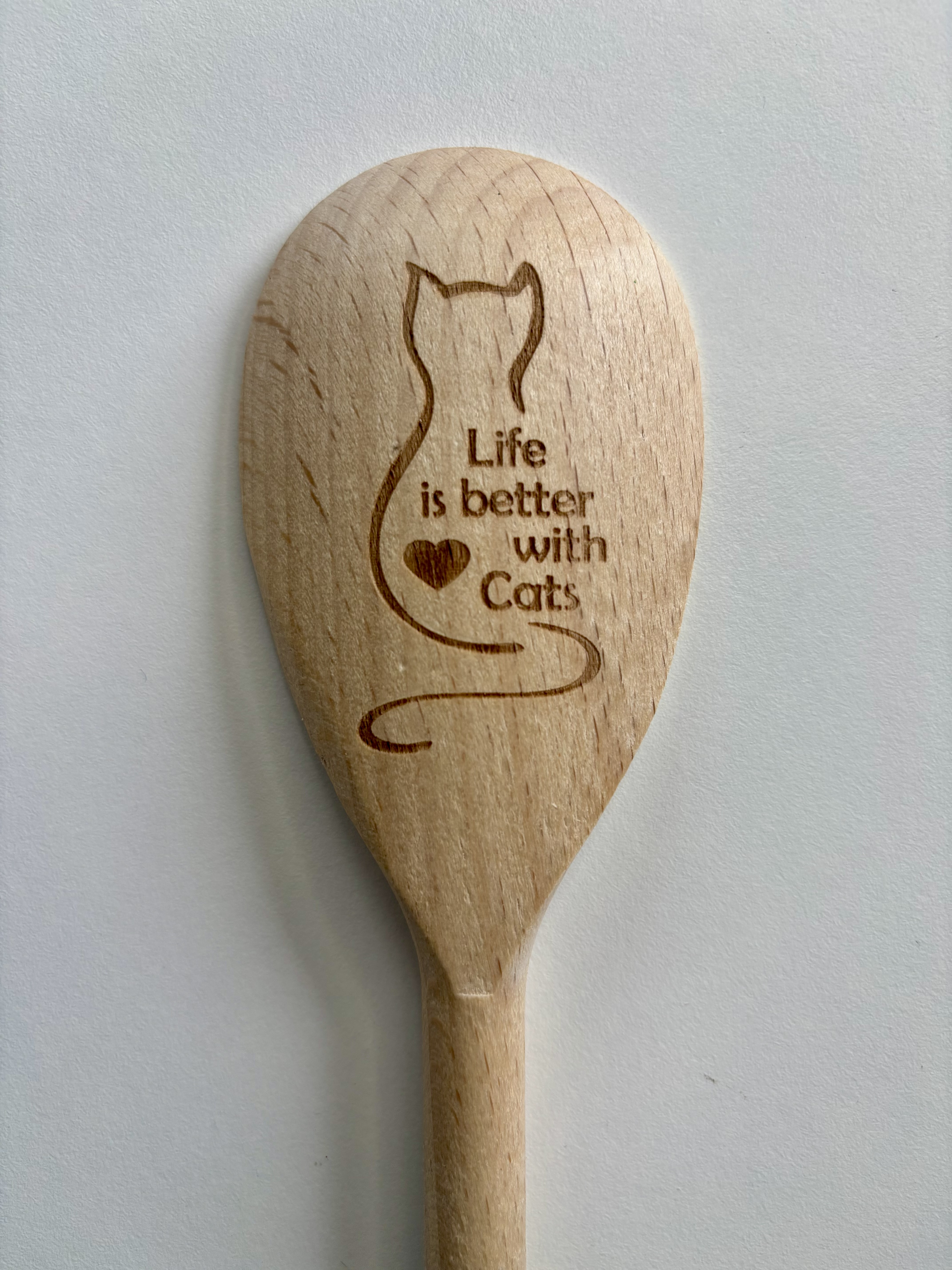 Houten Pollepel | Kat