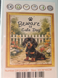 Diamond Painting Kit | Black and Tan Teckel | Noessa