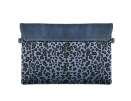 Handtas | Leopard Print Blauw